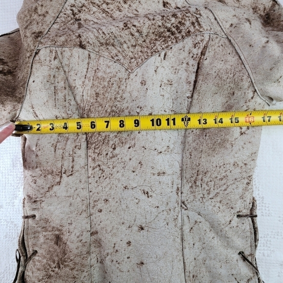 Vintage Jo-O-Kay 1970s Weastern Leather Jacket Size 8 - Picture 11 of 16